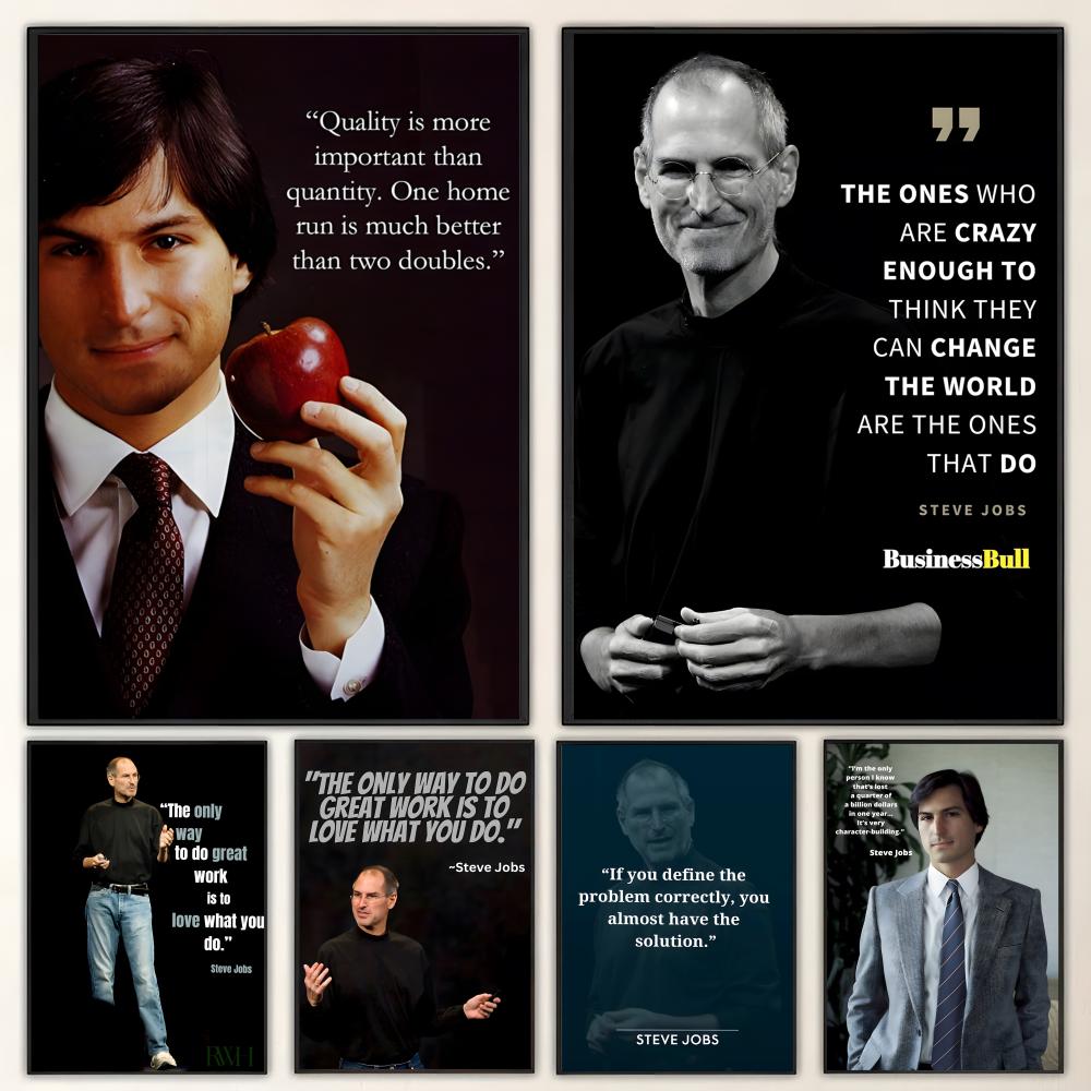 Home Decor Jobs - Desenli S-Steve J-Jobs Q-Alıntılar Posteri HD