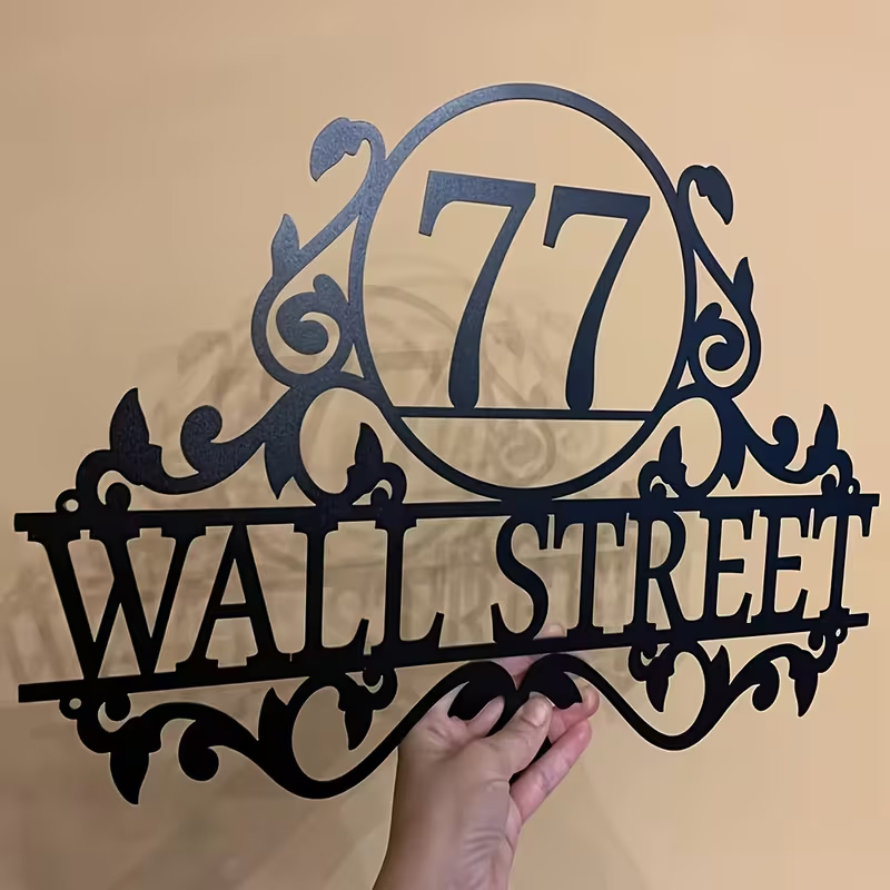 Home Decor For Wedding - Özel Metal Ev Numarası ve Sokak