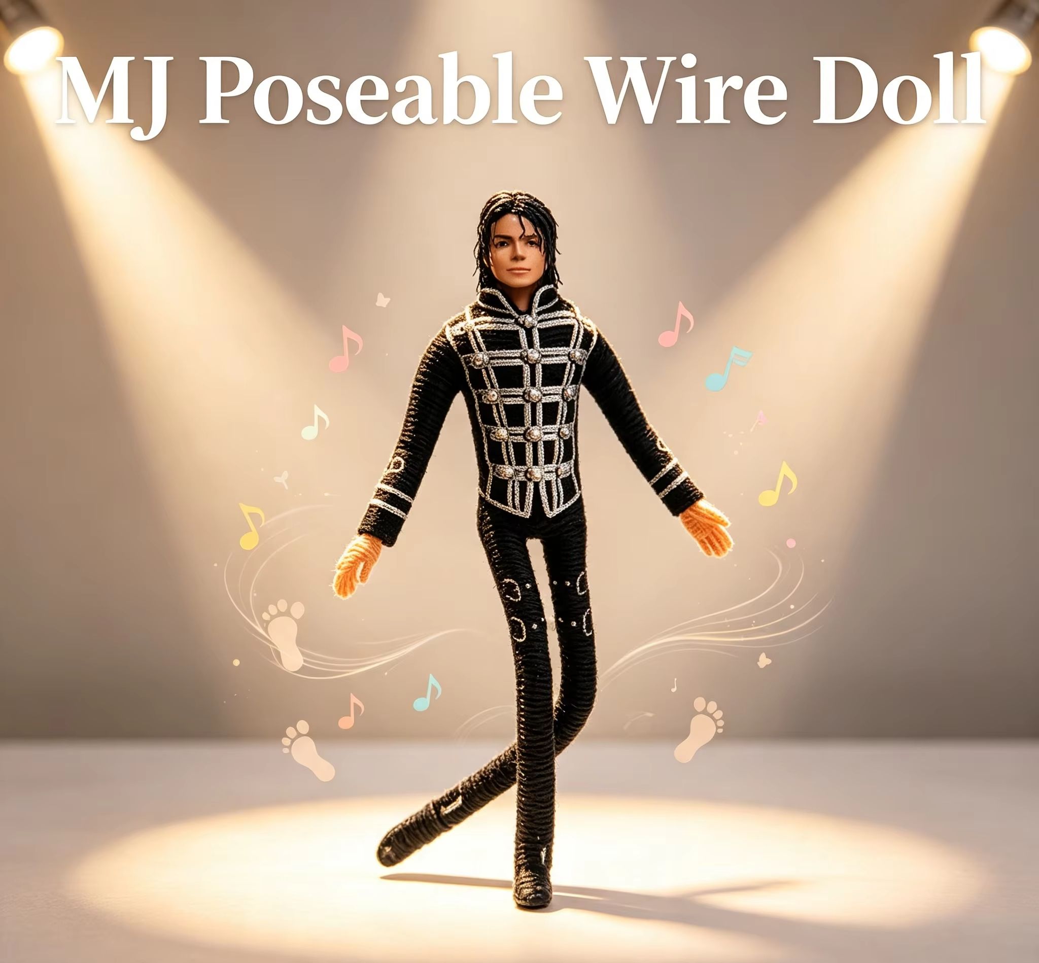 Home Decor Unique Items - Michael Jackson Hareketli Eklemli Peluş Oyuncak