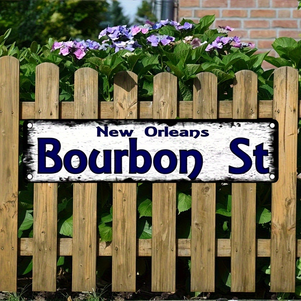 Home Decor New Orleans - Özel Bourbon St New Orleans Metal