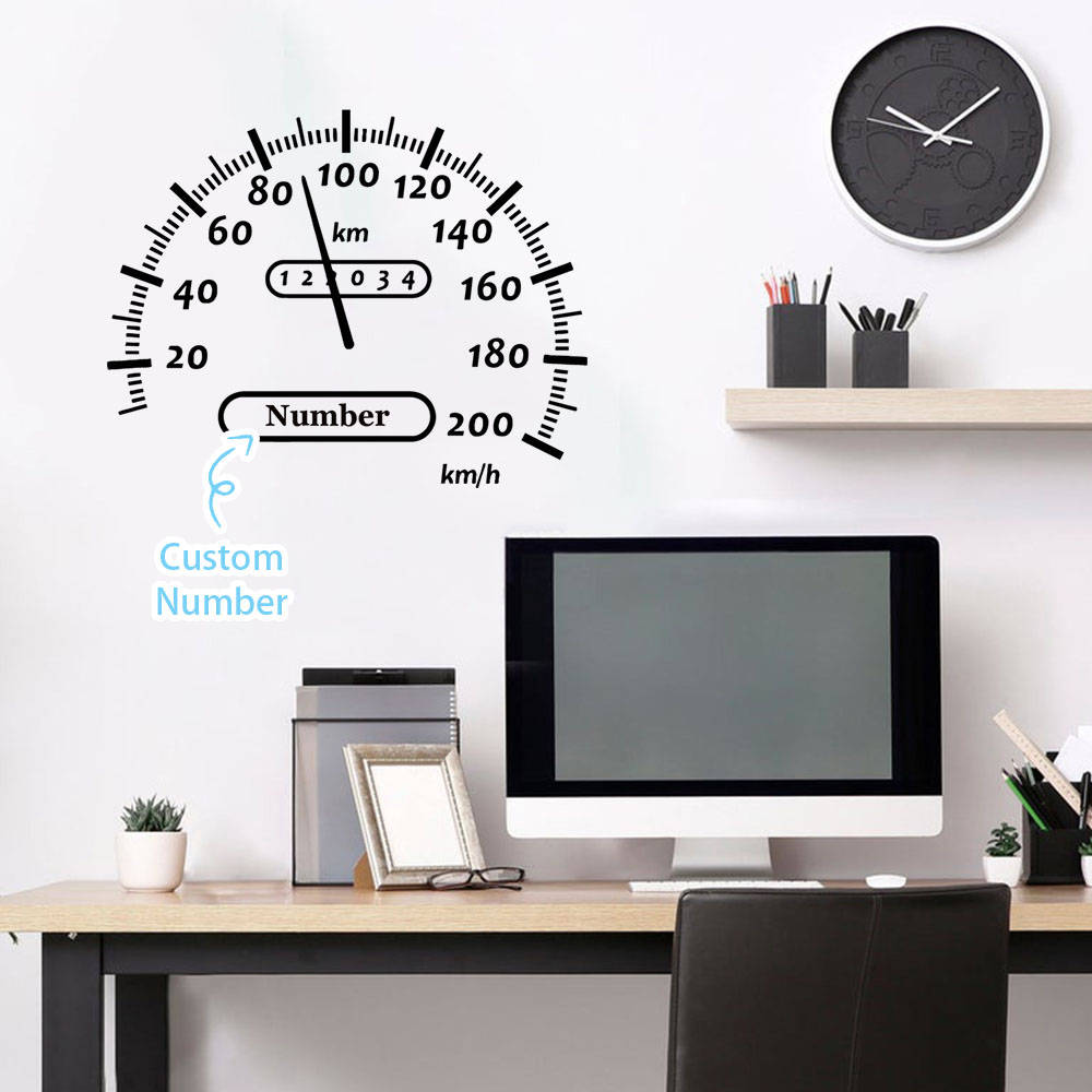 Home Decor Sticker - 1 adet yaratıcı yakıt göstergesi kişiselleştirilmiş