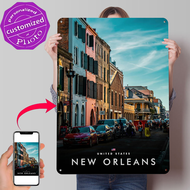 Home Decor New Orleans - New Orleans Sokak Görünümü Baskılı Poster