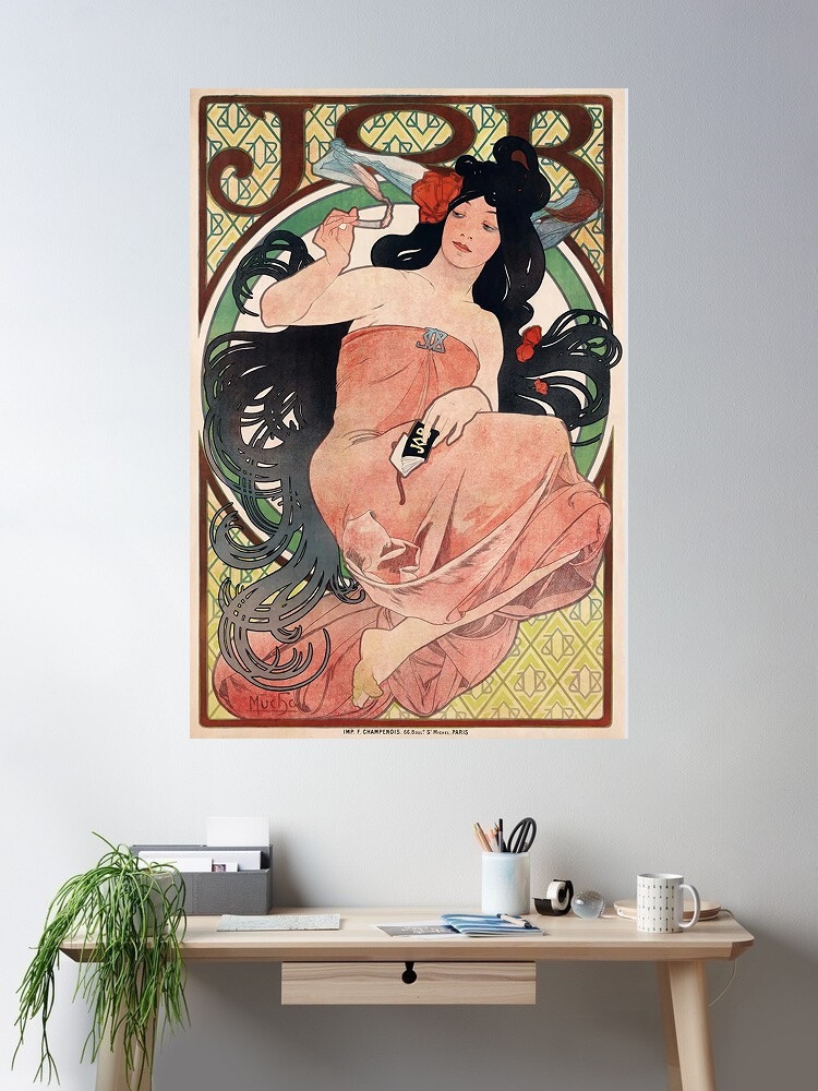 Home Decor Jobs - Job Sigaraları 1898 Alphonse Mucha Sigara