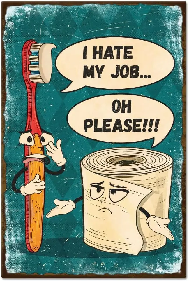 Home Decor Jobs - Vintage Diş Fırçası Tuvalet Kağıdı Karikatür