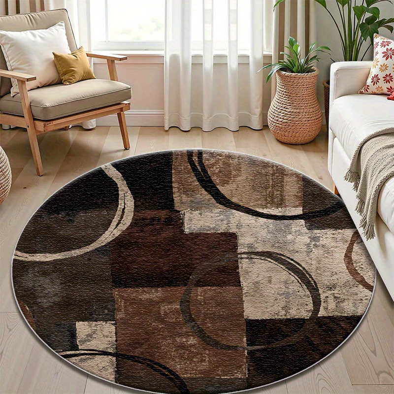 Home Decor Retail Stores - Vintage Modern Kavisli Grafik Desenli Dayanıklı