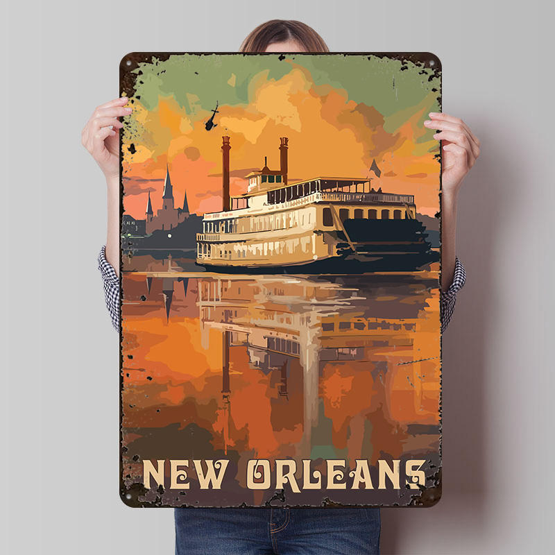 Home Decor New Orleans - New Orleans'e Seyahat Baskılı Posterler Özelleştirilebilir