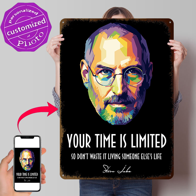 Home Decor Jobs - Steve Jobs Pop Art Portresi Kişiselleştirilmiş