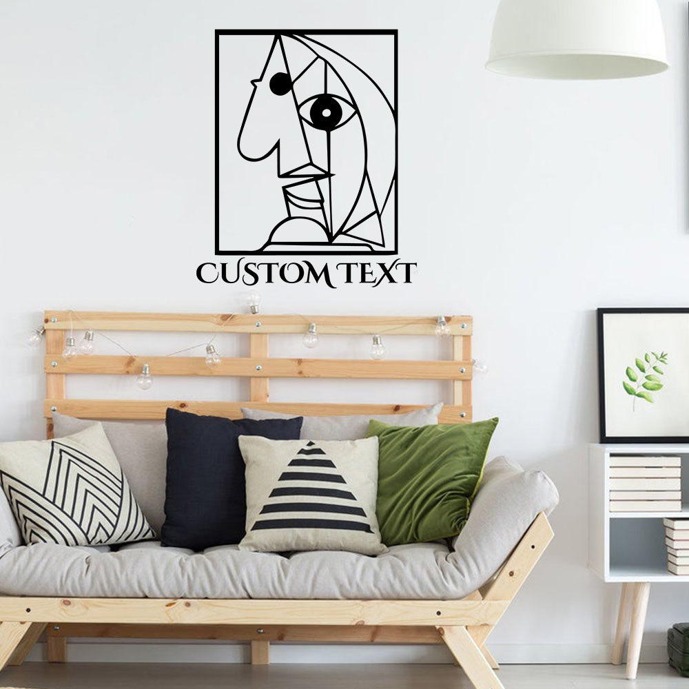 Home Decor Sticker - 1 adet yaratıcı soyut okul özelleştirilebilir