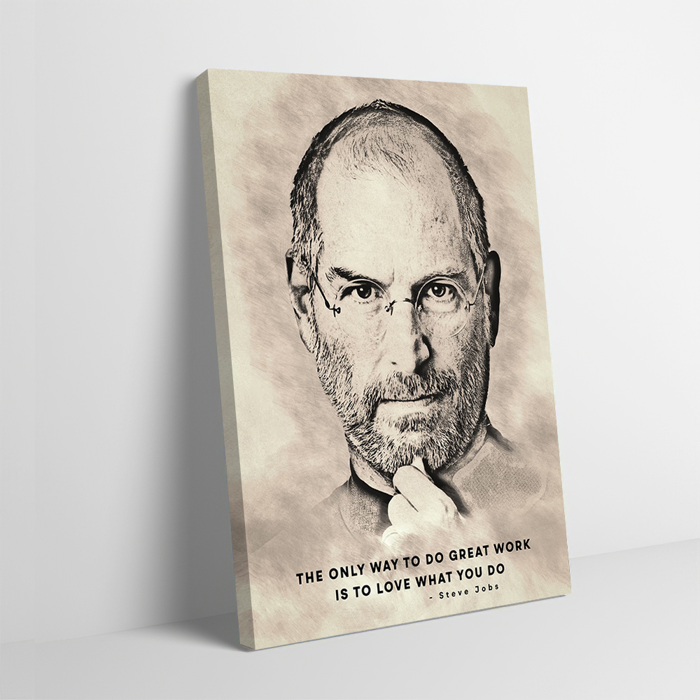 Home Decor Jobs - Steve Jobs Ünlü Sözler Baskılı Poster