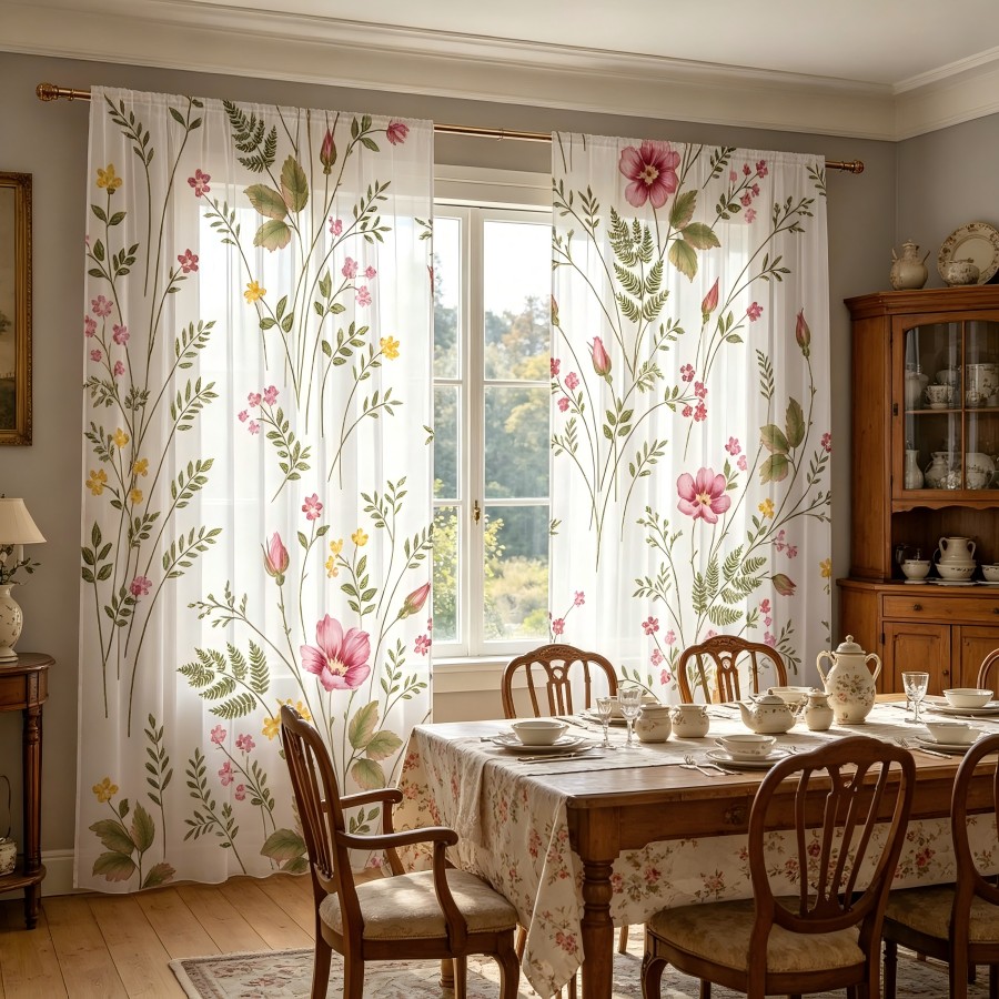 2 Adet Dijital Baskı Şeffaf Pe - Home Decor Yellow incelemesi ve fiyatı