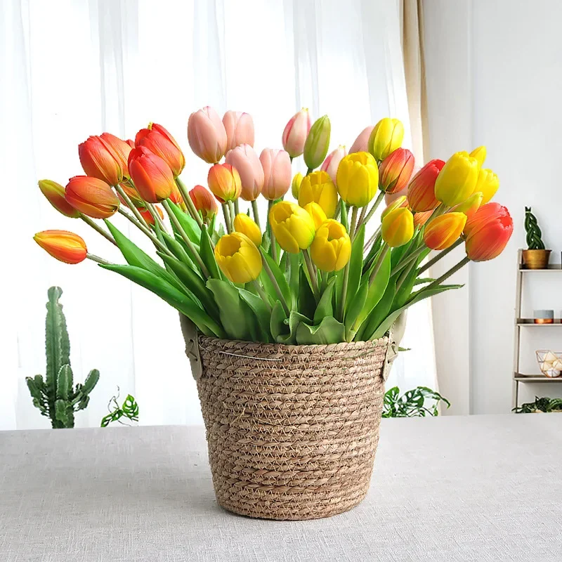 5 kafaları yapay lale dokunsal - Home Decor Tulip incelemesi ve fiyatı