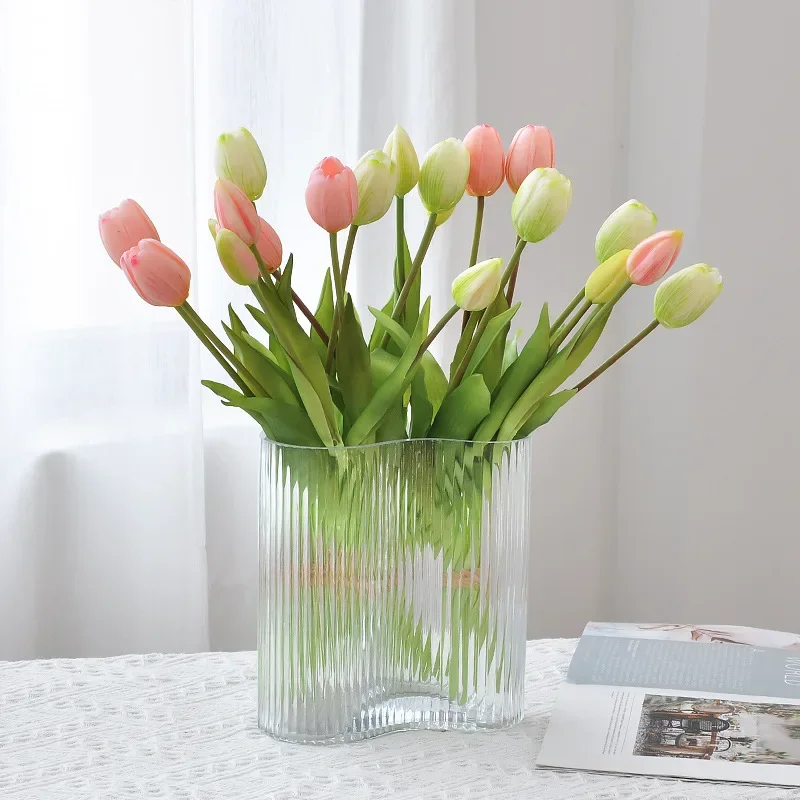 5 kafaları yapay lale dokunsal - Home Decor Tulip incelemesi ve fiyatı