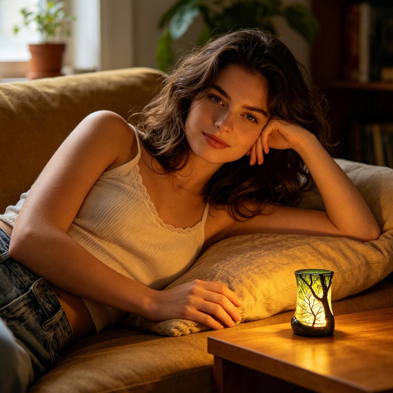 Başucu Masa Lambası Orman Gece - Home Decor Inspo incelemesi ve fiyatı