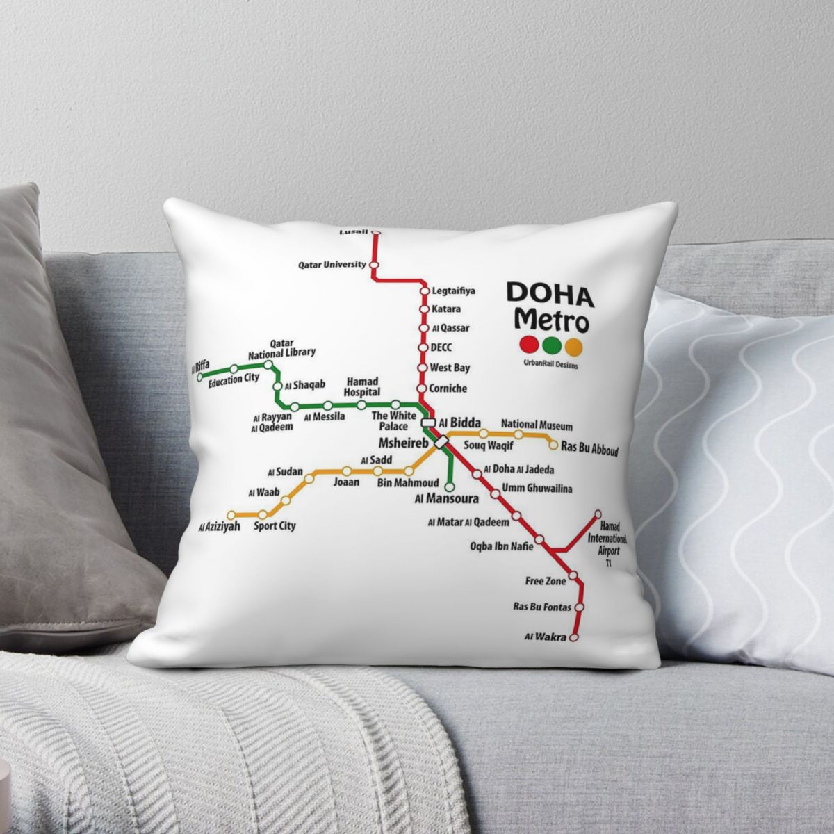 Katar Doha Metro Haritası Kare - Home Decor Qatar incelemesi ve fiyatı