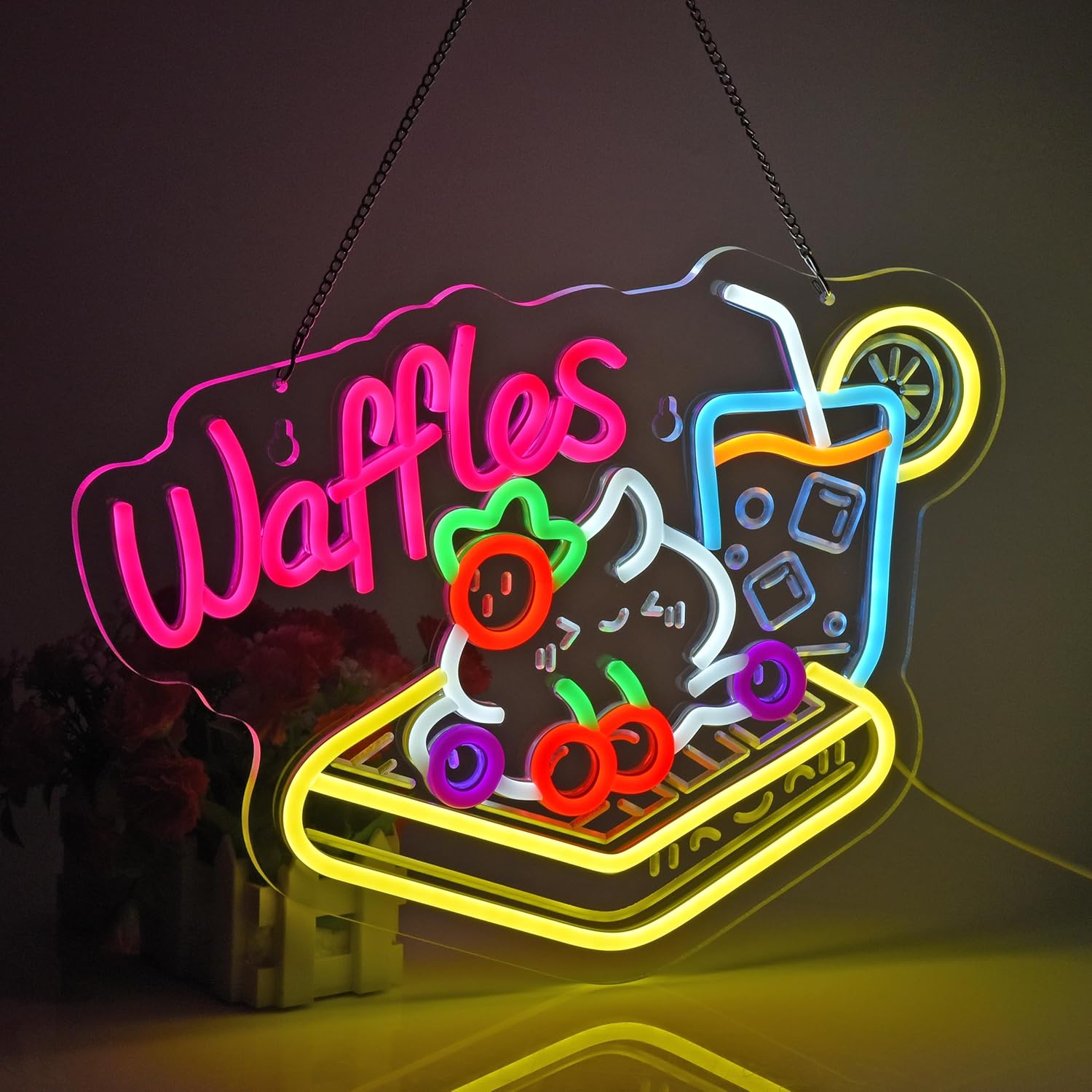 Waffle Neon Tabela USB LED Neo - Home Decor Retail Stores incelemesi ve fiyatı
