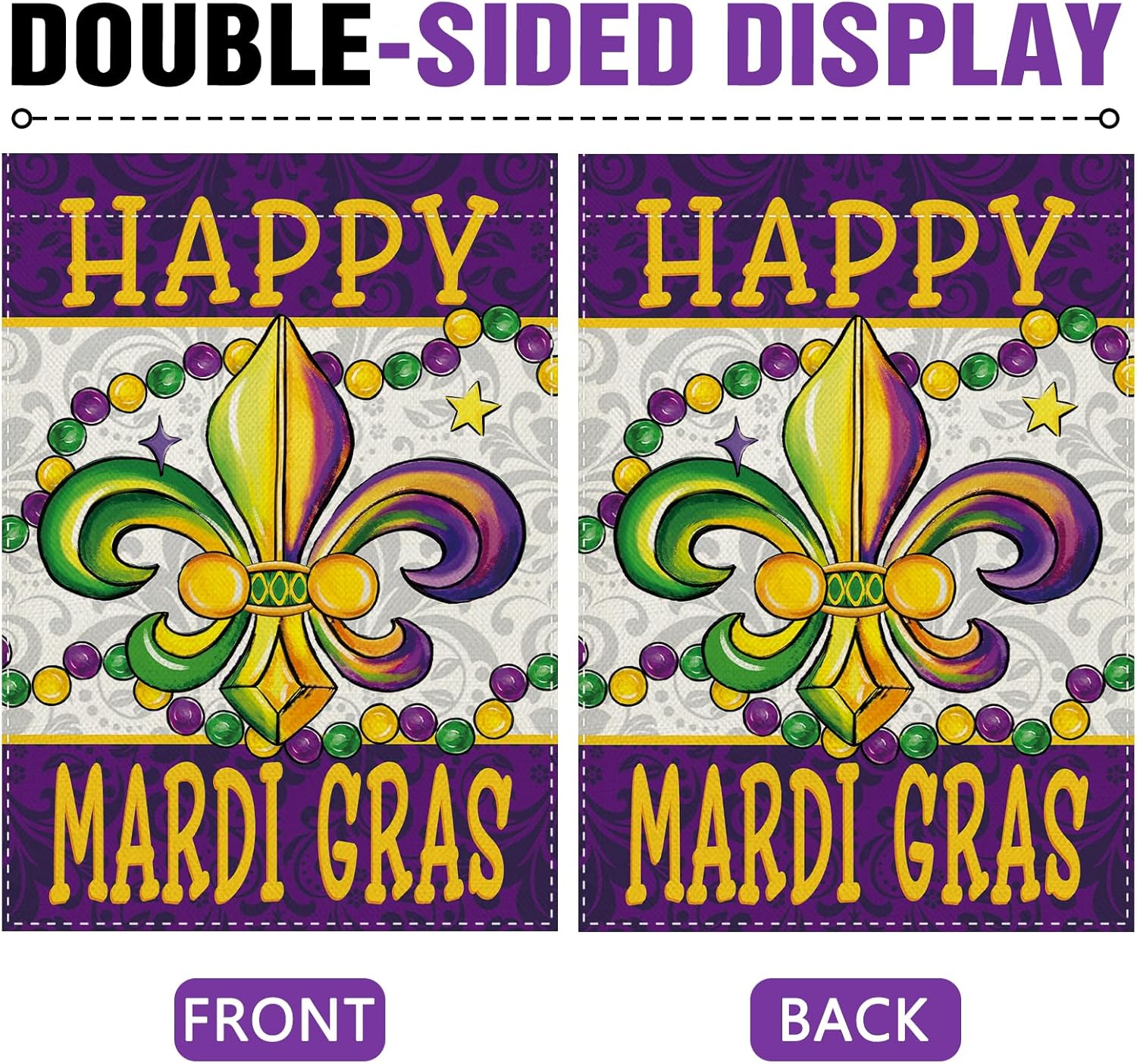 Dyrenson Happy Mardi Gras Fleu - Home Decor New Orleans incelemesi ve fiyatı