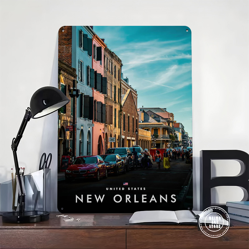 New Orleans Sokak Görünümü Bas - Home Decor New Orleans incelemesi ve fiyatı