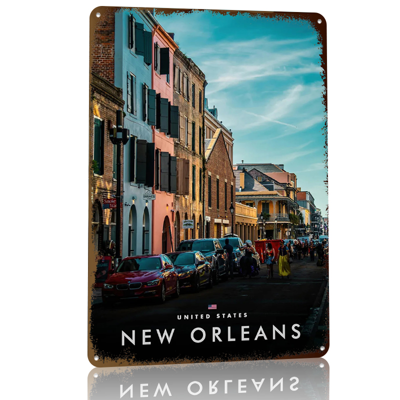 New Orleans Sokak Görünümü Bas - Home Decor New Orleans incelemesi ve fiyatı
