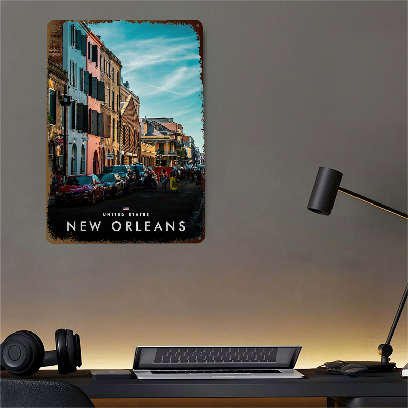 New Orleans Sokak Görünümü Bas - Home Decor New Orleans incelemesi ve fiyatı