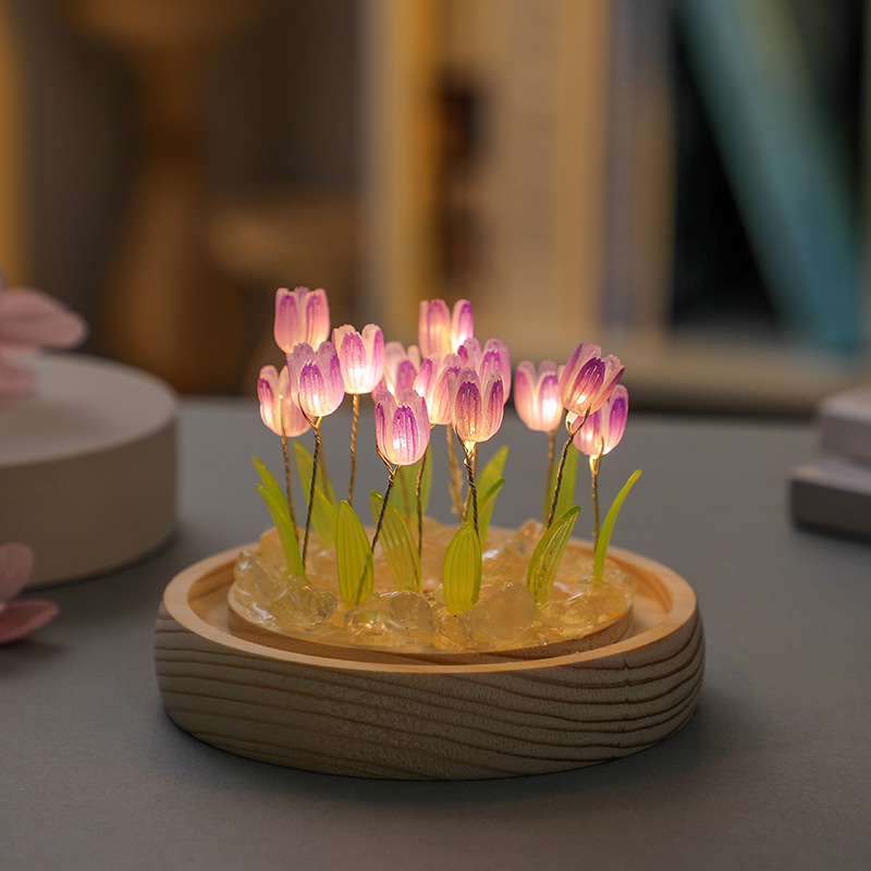 El yapımı lale gece Lght el ya - Home Decor Tulip incelemesi ve fiyatı