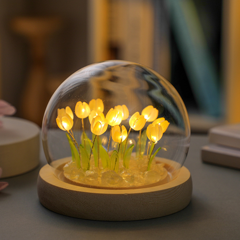 El yapımı lale gece Lght el ya - Home Decor Tulip incelemesi ve fiyatı