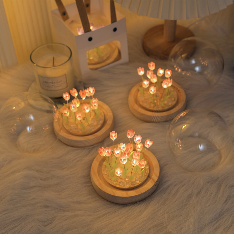 El yapımı lale gece Lght el ya - Home Decor Tulip incelemesi ve fiyatı