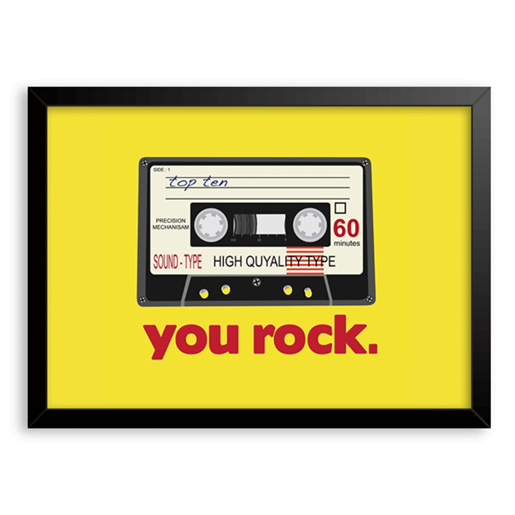 Modern Sarı You Rock Alıntılar - Home Decor Yellow incelemesi ve fiyatı