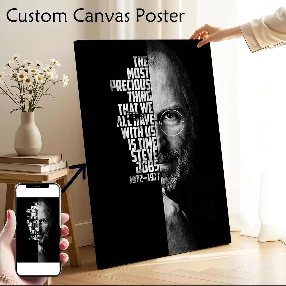 Steve Jobs Kanvas Poster Duvar - Home Decor Jobs incelemesi ve fiyatı