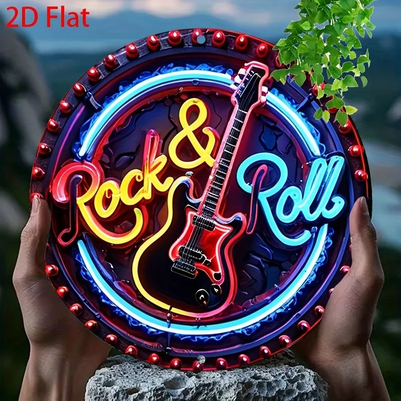 Vintage Rock Neon Tabelası, 2D - Home Decor Outside incelemesi ve fiyatı