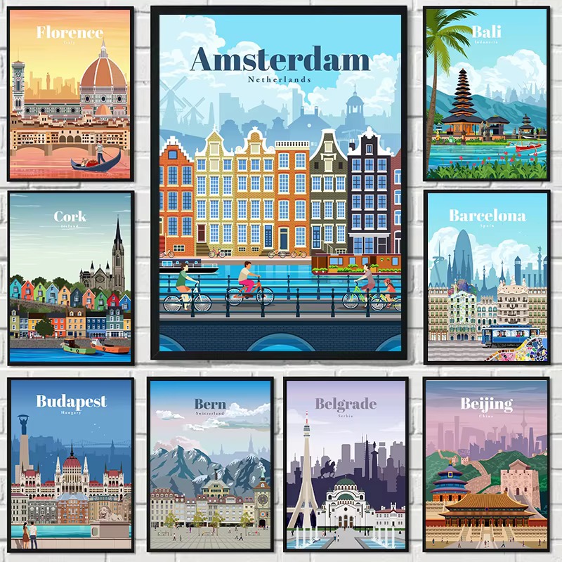 Elmas Boyama Amsterdam Tokyo L - Home Decor Bali incelemesi ve fiyatı